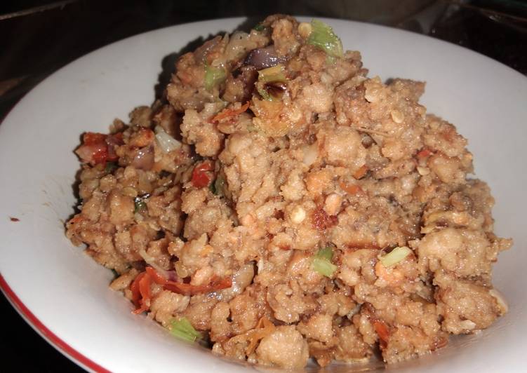 Tumis Oncom Bumbu kencur