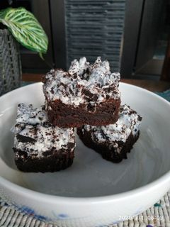 Foto resep Brownies Snow Oreo