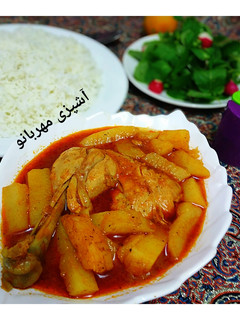 عکسی از دستور خورشت مرغ ساده
