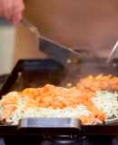 Tallarines con Camarones a La Planchetta