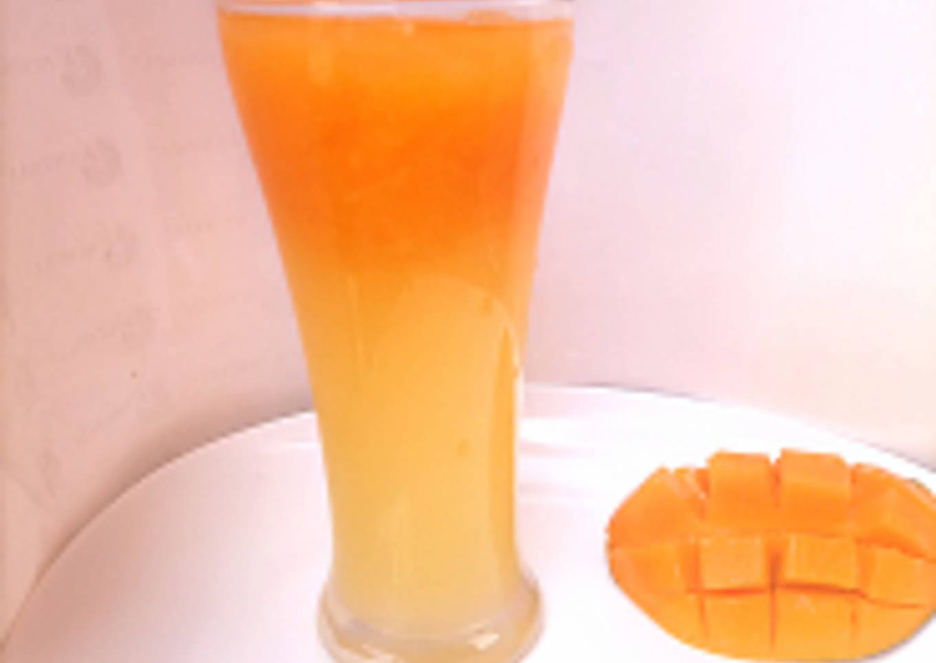 Pineapple and mango mocktail