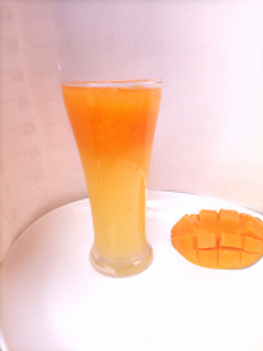 A picture of Pineapple and mango mocktail.