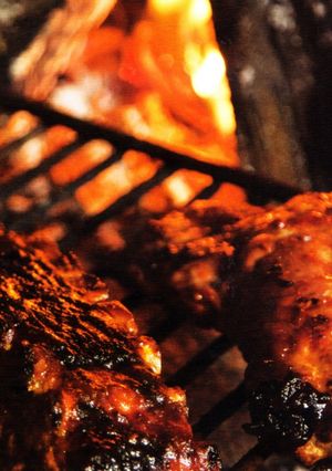 Una foto de Costillas de cerdo o bondiola a la BBQ de Grappamiel