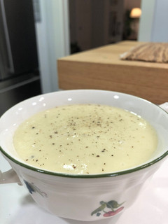 Una foto de Crema de calabacín