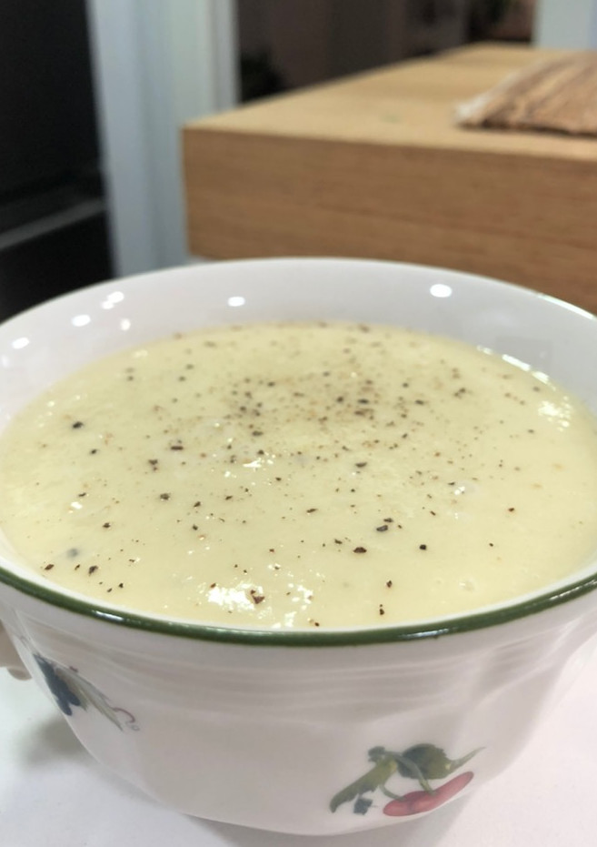 Una foto de Crema de calabacín