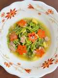 บะหมี่ผักหมูน้ำ