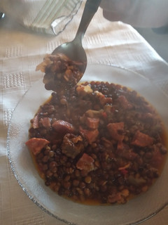 Una foto de Guiso de lentejas en 1...,2...,3!!