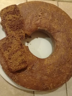 Una foto de Bizcochuelo marmolado de café y chocolate