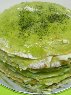 Foto resep Green Tea Mille Crepe Cake