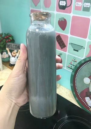 Hình của món Sữa mè đen.