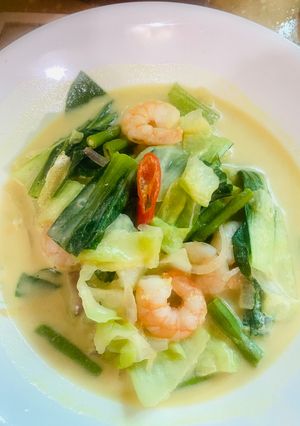 Gambar Kuah Lemak Sawi dengan Udang
