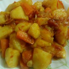 Tumeric potatoes A picture of Tumeric potatoes.