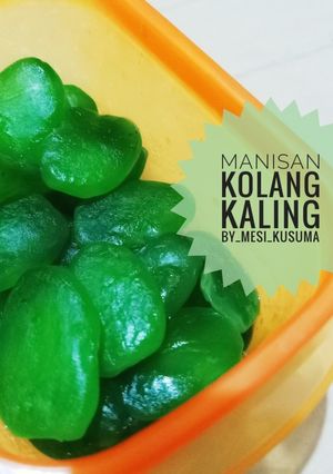 Foto resep 35. Manisan kolang kaling pasta pandan
