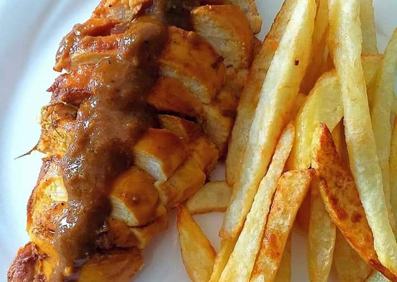 Pechugas de pollo guisadas en bolsa al horno