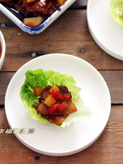 去油解膩之年菜料理~鳳梨燒五花肉 的食譜成品照片