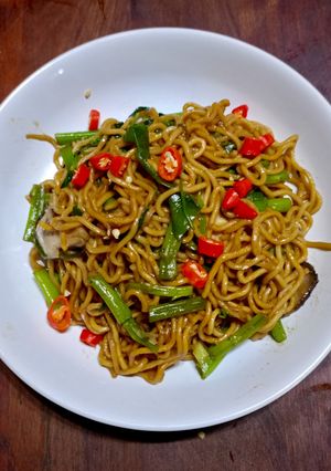 Foto resep Bakmi Goreng Kangkung