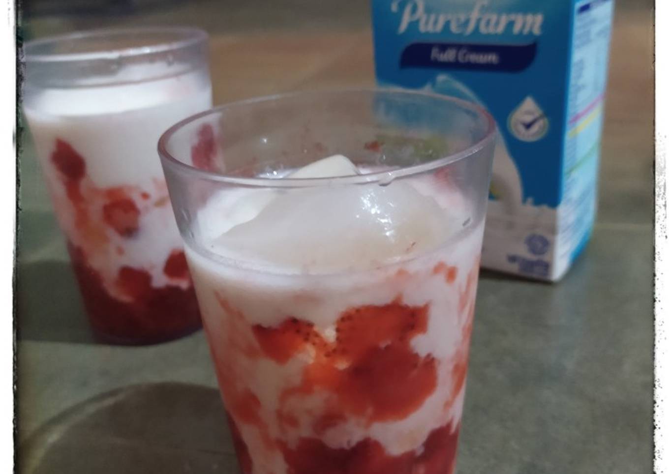 Korean strawberry milk