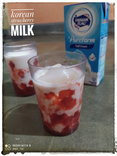 Foto resep Korean strawberry milk