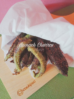 Foto resep Spinach Churros (churros bayam)