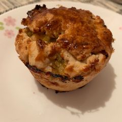 A picture of Fridge Cleaning: Chicken Cupcake Pie.