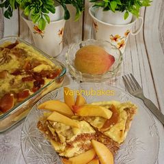 A picture of Peach Summer Pudding.