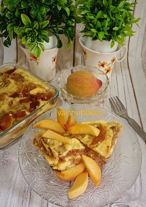 A picture of Peach Summer Pudding.