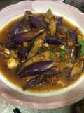 Adapted: Spicy Meat Sauce Eggplant