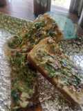 Crisp garlic peri peri toast