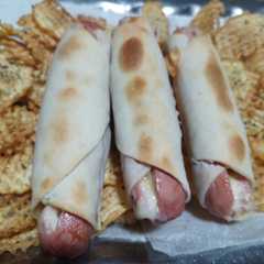 Una foto de Salchichas envueltas