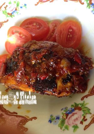 Foto resep Ayam bakar bumbu sambal kecap pedas