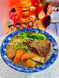 帶骨肋排紅燒牛肉麵