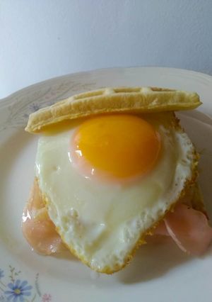 Una foto de Waffle Sándwich. ❤️