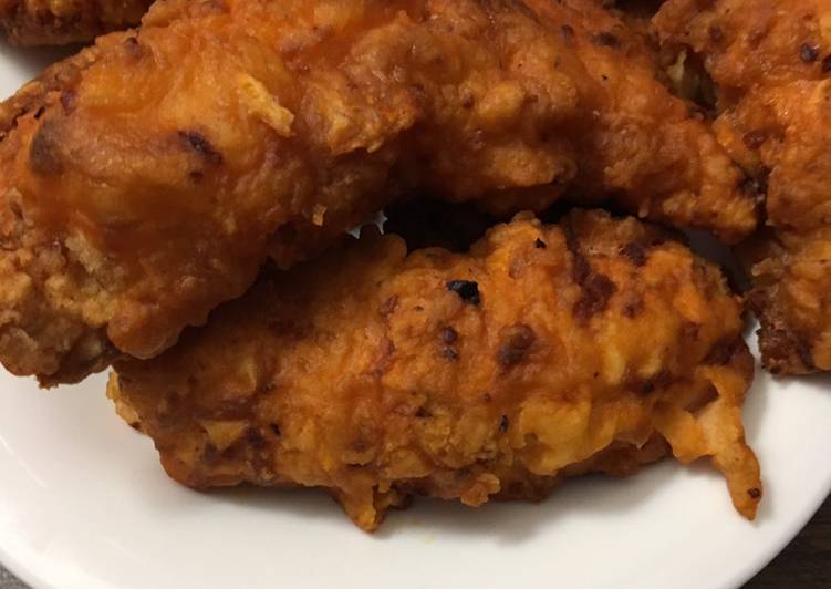 Easiest Way to Prepare Perfect Hot spicy fried chicken tenders