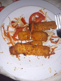 A picture of Crunchy fried fish & mixed vegetable.