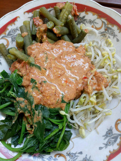 Foto resep Sambal pecel sayur goyang lidah