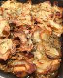 Strogonof de pollo a las finas papas