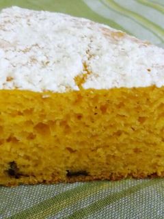 Una foto de Bizcocho de calabaza con pepitas de chocolate🎃🍫