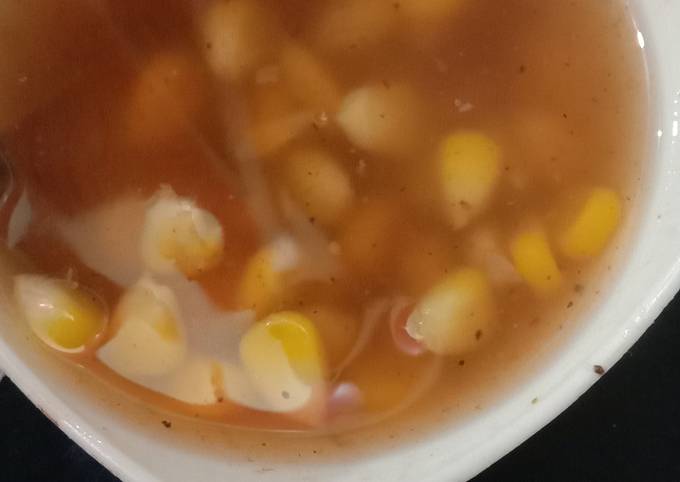 Corn manchow soup