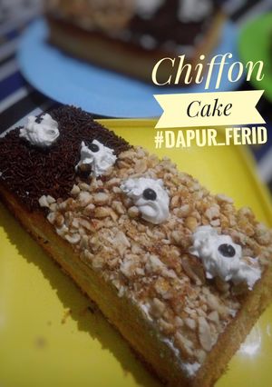 Foto resep Chiffon cake topping meises dan kacang