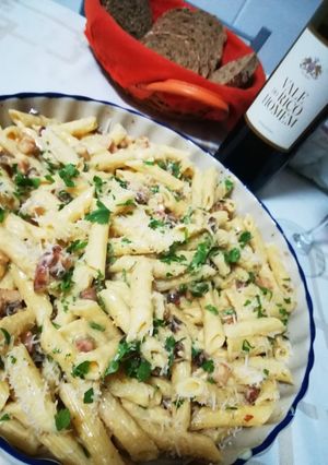 Foto de Penne à carbonara