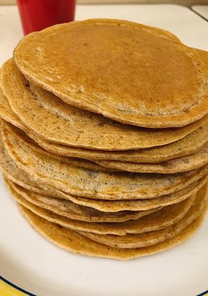 Una foto de Hotcakes de Chía 🥞💛 (sin huevo, apto vegano!)