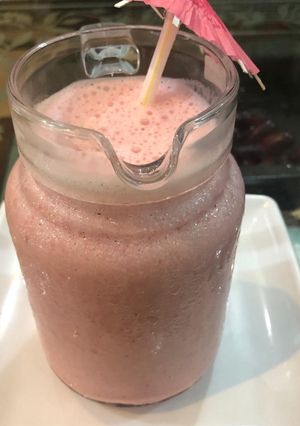 A picture of Strawberry pineapple Smoothie#nofire.