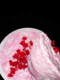 Homemade strawberry ice cream