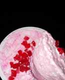 Homemade strawberry ice cream