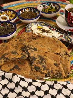صورة لوصفة أرغفة الزعتر الأخضر