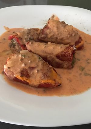 Una foto de Pimientos rellenos de carne
