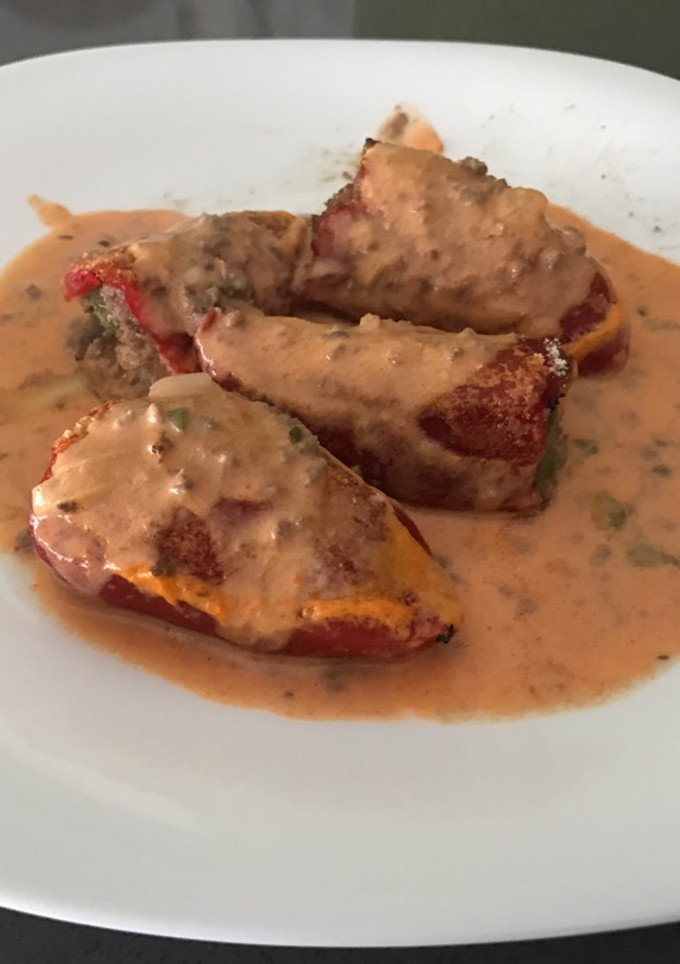 Una foto de Pimientos rellenos de carne