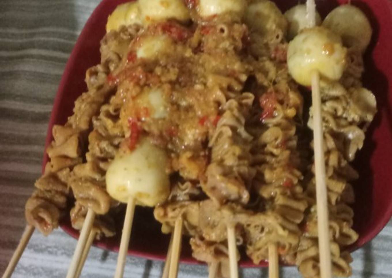 Sate Usus Telur Puyuh Angkringan