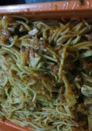 Foto resep Today is my b'day...Spagetty kornet sosis Bolognese