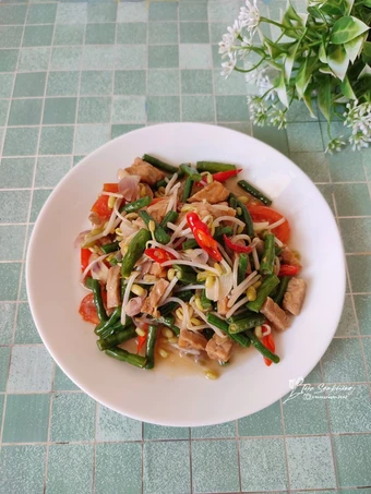 Cara Gampang Menyiapkan Resep Tumis kacang panjang, toge dan tempe yang Lezat Sekali Anti Ribet, Bikin Ngiler